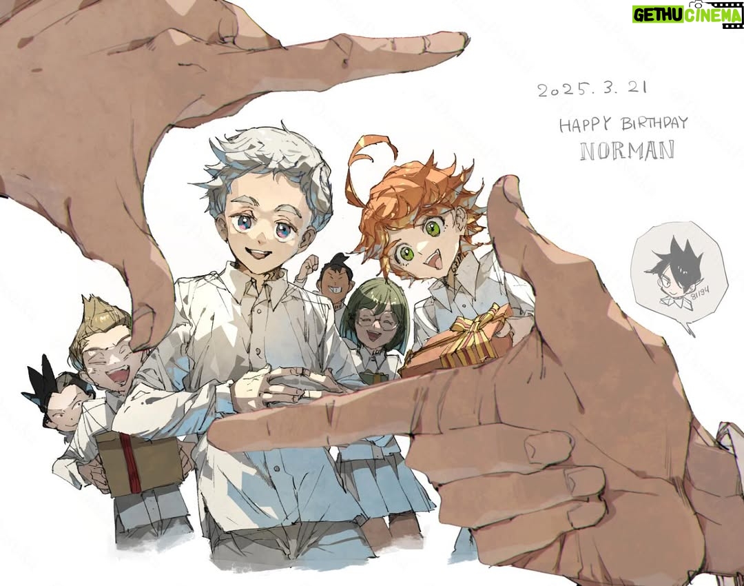 Posuka Demizu - 21K Likes - The Promised Neverland Art
Norman, happy birthday