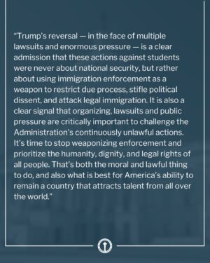 Pramila Jayapal Instagram - Trump’s termination of thousands of student visas was never about national security, it was about using immigration enforcement as a weapon to restrict due process, stifle political dissent, and attack legal immigration. 

Read my full statement here 👇🏾