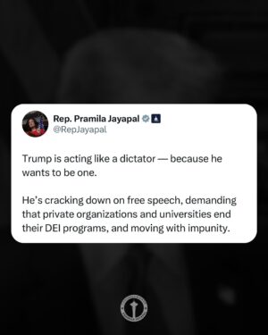 Pramila Jayapal Instagram - Trump’s first 100 days have been a nightmare. We can and must do better.