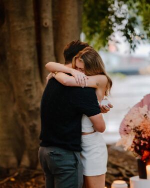 Rachael Evren Instagram - Future Mr. & Mrs 🥹💍. Forever with my best friend, I love you so much. #TheKilgores