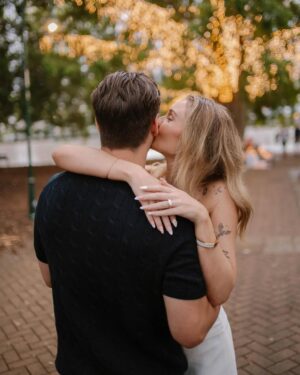 Rachael Evren Instagram - Future Mr. & Mrs 🥹💍. Forever with my best friend, I love you so much. #TheKilgores