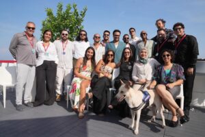 Rakeen Saad Instagram - More photos from @labiennale photocall .. I am so happy and proud to be here and to be representing my beloved egypt.  I feel very thankful for being part of this film working with all of our amazing cast and crew .. كتييييييير بحبكم 🥹😍♥️📽️✨🙏🏼

Photographed by @iamyoussefbo  @hamedz199 

Huge thanks to my amazing stylist @yasminekenawi for putting this together ♥️😍✨

Hair: @beautick_official 
Outfit: @nafsikaskourti
Jewelry: @oh.em.jay