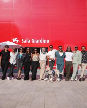 Rakeen Saad Instagram - More photos from @labiennale photocall .. I am so happy and proud to be here and to be representing my beloved egypt.  I feel very thankful for being part of this film working with all of our amazing cast and crew .. كتييييييير بحبكم 🥹😍♥️📽️✨🙏🏼

Photographed by @iamyoussefbo  @hamedz199 

Huge thanks to my amazing stylist @yasminekenawi for putting this together ♥️😍✨

Hair: @beautick_official 
Outfit: @nafsikaskourti
Jewelry: @oh.em.jay