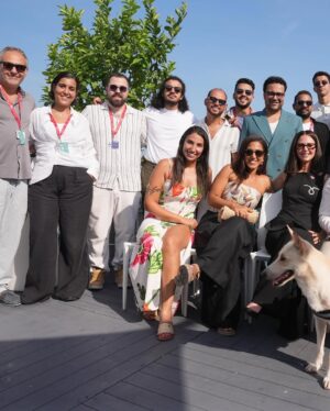Rakeen Saad Instagram - More photos from @labiennale photocall .. I am so happy and proud to be here and to be representing my beloved egypt.  I feel very thankful for being part of this film working with all of our amazing cast and crew .. كتييييييير بحبكم 🥹😍♥️📽️✨🙏🏼

Photographed by @iamyoussefbo  @hamedz199 

Huge thanks to my amazing stylist @yasminekenawi for putting this together ♥️😍✨

Hair: @beautick_official 
Outfit: @nafsikaskourti
Jewelry: @oh.em.jay