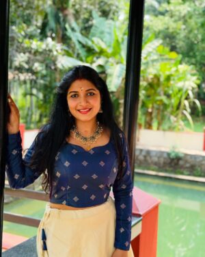 Raksha Raj Instagram - 💙✨
.
👗: @hom_meboutique 
.
.
.
#vishu2025 #vishu #traditional #temple
