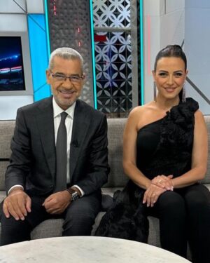 Riham Abdel Ghafour Instagram - سعدت وإتشرفت بلقائي مع الأستاذ الكبير مصطفي  الآغا في برنامج صدا الملاعب علي MBC .. إستمعت  ضحكت  إتأثرت  شكراً علي الإستضافة الكريمة والوقت الممتع  @mustafa_agha1 ،.
