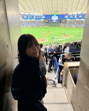 Rinka Kumada Instagram - 私の野球熱がどんどん高まっている今、
行ってきました！！初の東京ドーム！
阪神タイガースvsシカゴ・カブス⚾️