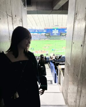Rinka Kumada Instagram - 私の野球熱がどんどん高まっている今、
行ってきました！！初の東京ドーム！
阪神タイガースvsシカゴ・カブス⚾️
