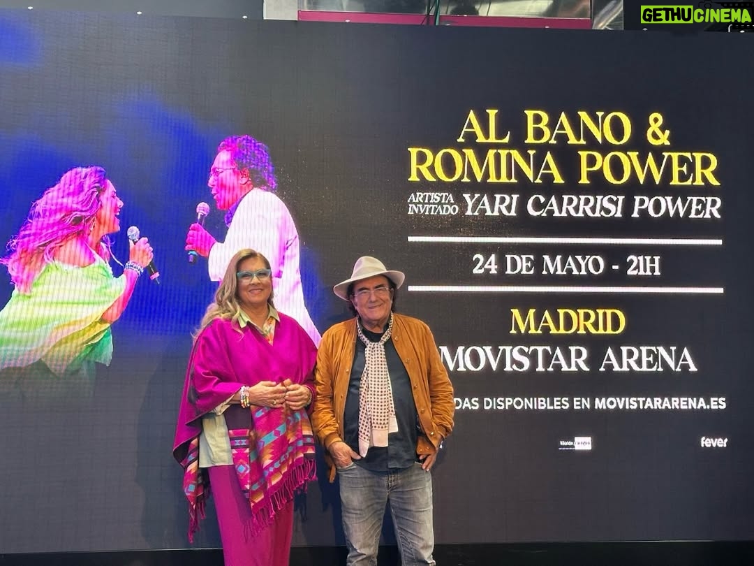 Romina Power - 4.1K Likes - Oggi a Madrid con Al Bano per la conferenza stampa del nostro tour in Spagna 🇪🇸
Non vediamo l’ora d’iniziare… ci vediamo dal 24 Maggio!
A presto 🫶