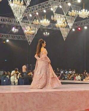 Saanve Megghana Instagram - It was a lovely evening, walked for @teach_for_change x @lakshmimanchu ✨

Title sponsor: @premier__energies 
Co-hosted by @novotelhyd 
Powered by @facesbykubramaqdoom 
Designer: @swathiveldandi_official 
Jewellery: @aabharanamjewellers 
Styling: @officialanahita 
Photography: @tdf.studioz 
Hair and makeup: @theartbeatsalon 
Decor: @eventoentertainments