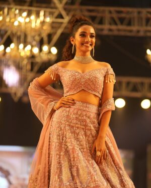 Saanve Megghana Instagram - It was a lovely evening, walked for @teach_for_change x @lakshmimanchu ✨

Title sponsor: @premier__energies 
Co-hosted by @novotelhyd 
Powered by @facesbykubramaqdoom 
Designer: @swathiveldandi_official 
Jewellery: @aabharanamjewellers 
Styling: @officialanahita 
Photography: @tdf.studioz 
Hair and makeup: @theartbeatsalon 
Decor: @eventoentertainments