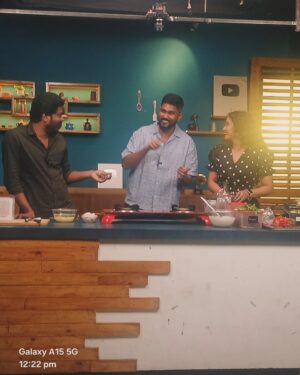 Saanve Megghana Instagram - Innumerable conversations, late night narrations, jokes and giggles 24*7, mixing Telugu Tamil English and too many learnings. It’s beautiful to work with brilliant actor like you. I feel incredibly fortunate to have found not just a great co-actor, but a wonderful friend in you. Lot of love and respect!!

Here’s to Naveen and Vennila! ♥️