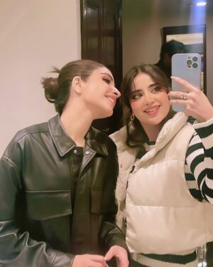 Saboor Aly Instagram - Memories with the right people will always remain priceless 
I’m so so grateful for all the memories we have together, for all the adventures, every trip, every late night chats and every moment we’ve shared 
We may not be the childhood best friends, but God bought us together when he knew we needed each other the most 👭🏼
Thank you for giving me the best support you could give for years 🫂
I want you to know that I value our friendship and I’ll always be there for you whenever you need me 🫶🏼
You’re my Gorgeous friend with a heart of gold ♥️

May this year bring you even more success and everything you’ve been dreaming of. 

Another year of sharing life’s ups and downs together 🥂 
Happy Birthday to My Brave and Beautiful Friend 🧚🏻‍♀️
@kinzahashmi 💋