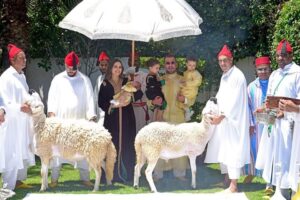 Safae Hbirkou Instagram - كانشارك معاكم بعض صور عقيقة إبني غالي 🤍  اللهم منك و لك ما وهبت ، و أنت أعطيت ، اللهم فتقبله منا على سنة نبيك ، و نستعيد بالله من الشيطان الرجيم 🤲🏻