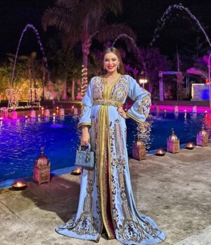 Safae Hbirkou Instagram - About last night ❤️ Dress @malakelfilali  #morocco🇲🇦 #moroccancaftan #celebratinglove #wedding