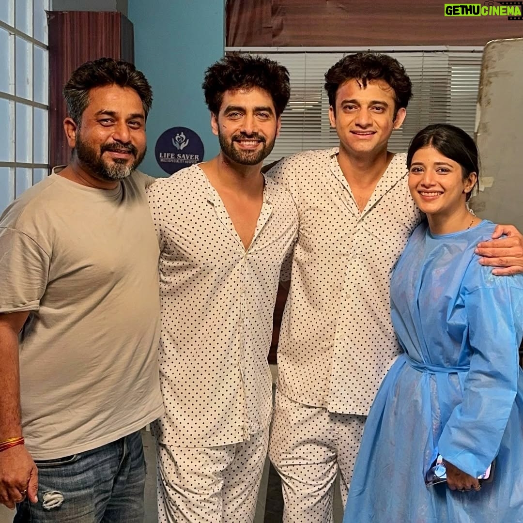 Samridhi Shukla - 176.6K Likes - Bruised battered and emotional, full feels for our very last scene with these two beautiful souls ❤️
Romit, pretty contrary to the prank I pulled on you.. you really stayed the same guy from day one till the last, you kept your positivity, smile and good work. It’s absolutely a delight watching you act, you are so natural THU THU THU 🧿 wishing bigger opportunities for you ❤️😇 
Vibhuti ji, aap kya ho? So sensitive so sensible so warm, such less time but we came so close, the way you consoled me a few times, i still get misty eyed thinking about it, aap bohot bohot pure aur pyaare ho ❤️🥺 
Grateful to have shared the screen with both of you seniors ❤️