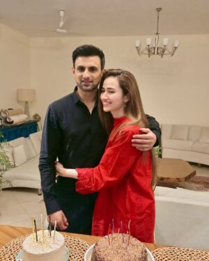 Sana Javed Instagram - Celebrating you today and everyday my love😘❤️ you are pure magic✨ @realshoaibmalik