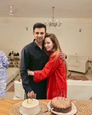 Sana Javed Instagram - Celebrating you today and everyday my love😘❤️ you are pure magic✨ @realshoaibmalik