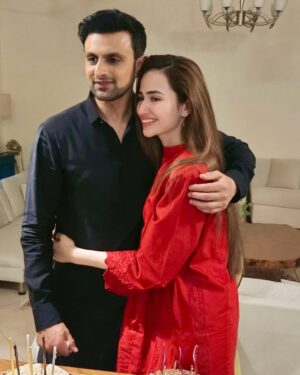 Sana Javed Instagram - Celebrating you today and everyday my love😘❤️ you are pure magic✨ @realshoaibmalik