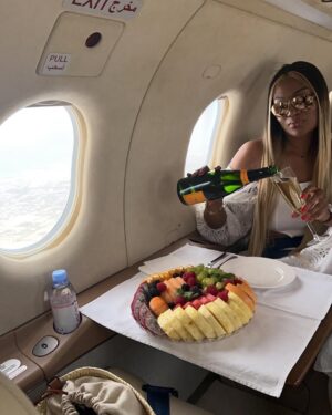 Sandra Ankobiah Instagram -  1 🎉🎉🎉 another trip around the sun! Thankful for the gift of life and personal growth. Cheers to a new chapter 🥂 off to somewhere nice to reflect. 🎊🎊🎂