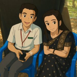 Sangeetha sai Instagram - We just recreated the characters of Ghibli art world with our favourite pictures..!!🥰❤️☺️
.
#chatgpt #ghibliart #artificialintelligence #aigeneratedart #instapost #aravinthsangeetha #loveforlife