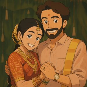Sangeetha sai Instagram - We just recreated the characters of Ghibli art world with our favourite pictures..!!🥰❤️☺️
.
#chatgpt #ghibliart #artificialintelligence #aigeneratedart #instapost #aravinthsangeetha #loveforlife