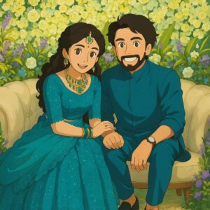 Sangeetha sai Instagram - We just recreated the characters of Ghibli art world with our favourite pictures..!!🥰❤️☺️
.
#chatgpt #ghibliart #artificialintelligence #aigeneratedart #instapost #aravinthsangeetha #loveforlife