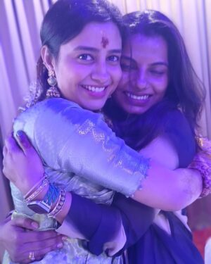 Sangeetha sai Instagram - Saved this one just for today 🫶— your final bachelorette photo, your nalangu moment, the day that held a million emotions and memories. Papu, I never knew a friend could feel like home, like family. You’ve made me feel seen, loved, and understood in ways I never imagined. Happy birthday, papu❤️🫶 Love you more than words will ever say. ❤️🧿

#happybdaypapu #papu #happygirlseries