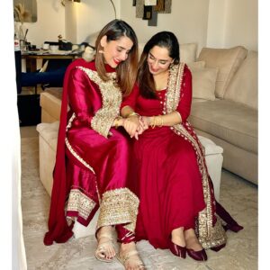 Saniya Shamshad Instagram - Arre bhaisahab, laal to kuch zyada hi ho gaya na! 😬🤭

#eid2025