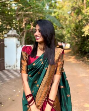 Sanjana Instagram - This is my happy place 🌸❤️

#happyonam #onam