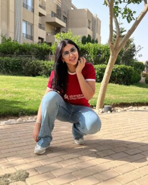 Sara Abdulrahman Instagram - اغلي هديه وأحلي سلام وتحيه لكل عشاق الريدز ❤️⚽️⚽️فخر العرب @mosalah دايما في القلب ❤️