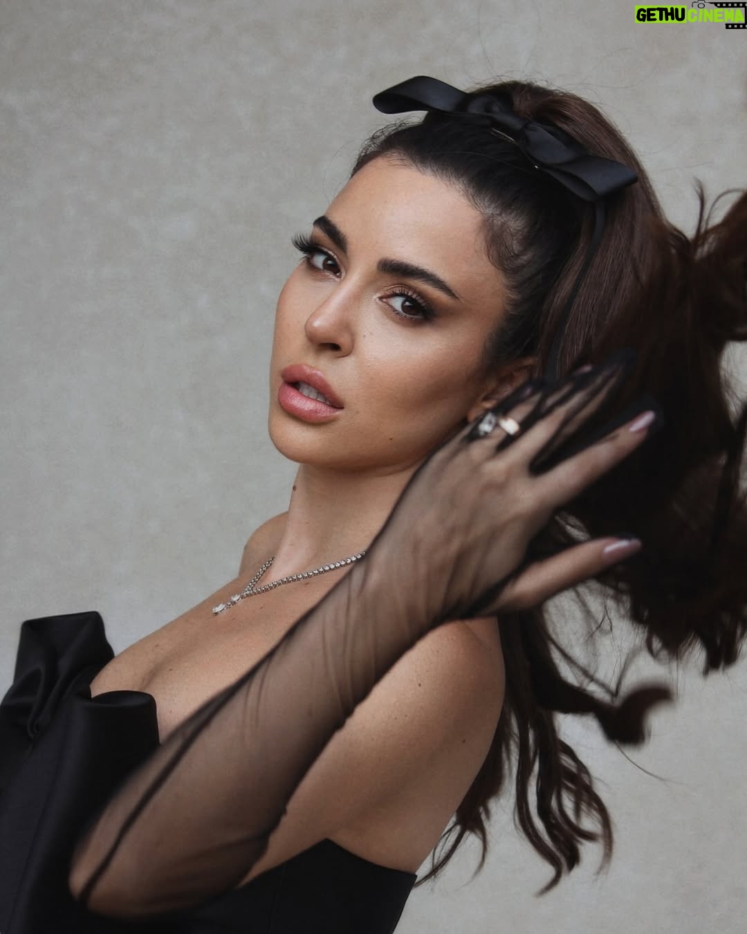 Sara Abi Kanaan - 56.4K Likes - أنا 🙋🏻‍♀️ 
•

Dress @johnnytarabaycouture 
Hair Bow @frecklesnflares 
Hairstyle @georgeselmendelek @je.suis.marc 
Makeup @makeupbyomz 
Photographer @marcmarounphotography 
•
@danahourani song of the summer on repeat 🥹❤️