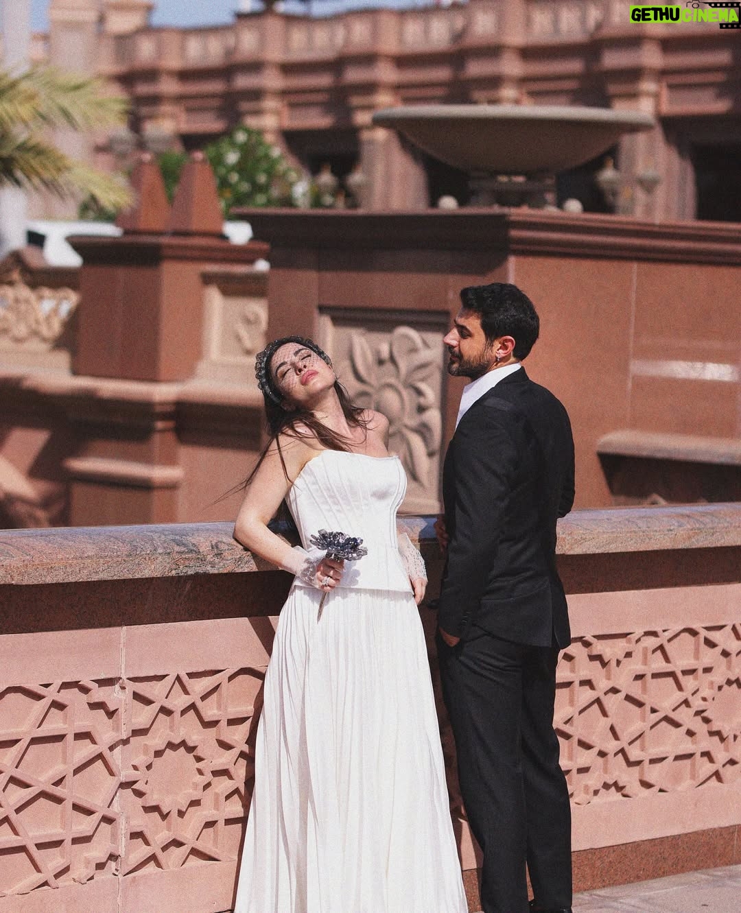 Sara Abi Kanaan - 96.5K Likes - A month ago … in Abu Dhabi, the emirate that witnessed our “yes” 🥹🤍
07/05/2024 
A heartfelt thank you to our awesome friends at @easyweddingdubai for meticulously handling every detail, from the paperwork to standing by us during the ceremony (Florian,liz,ksenia,vineeta) and to @hhmansoor @adjd_official and @munaalraeesi for the warm welcome 🤍
•
تزوجنا من شهر بأبو ظبي وكان احلى شي عملنا … للمراسم نقينا اللغة العربية من بين ٨ لغات … 🙏🏻🤍
شكراً 
@easyweddingdubai 
لإهتمامكن بكل تفصيل لوقفتكن حدنا نهار العرس وشكر كبير للشيخ منصور بن زايد آل نهيان ،للسيدة منى الرئيسي ولدائرة القضاء في ابو ظبي على الإستقبال والمعاملة الكريمة 
والحلوة 🤍

•

Wedding services and planning @easyweddingdubai @easywedding.me 
Photographer @mayawakim_photography 
Styled by @sarah.keyrouz 
Dress @esposagroup @esposaprive 
Suit @maison.eliomoussallem 
Bouquet, headpiece and gloves @bbloomed.lb 
Media and PR @yasminesharawneh 
Photoshoot location @mo_emiratespalace