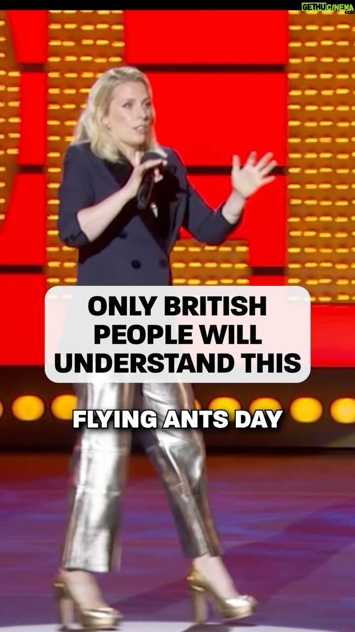 Sara Pascoe - 10.1K Likes - This will only make sense to British people…
#flyingantsday #holiday #livecomedy