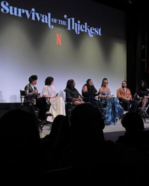 Sarah Cooper Instagram - Survival of the Thickest Season 2 is on Netflix now!! I just binged the whole thing. The writing, the acting, the everything, even funnier and sexier than the first 😈