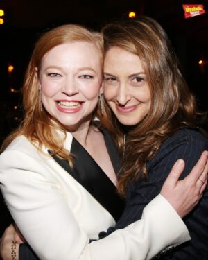 Sarah Snook Instagram - The cast of @succession reunited at the opening night party for @sarah_snook’s Broadway debut in @doriangrayplay! Check out photos of Snook posing with Kieran Culkin, @iamzoewinters, @nataliegold_48, @arianmoayed, and more. See the rest of the photos at the link in our bio!
📸: Bruce Glikas @bruglikas @broadwaybruce_