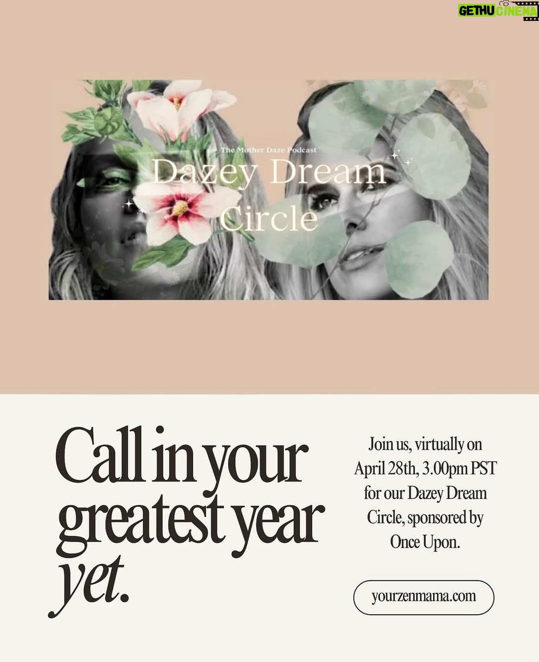 Sarah Wright - 4.1K Likes - Our Dazey Dream circle is back and happening April 28th at 3pm pst which means it is 8am AEST in Australia !!
âŁ
We hope that means you can join us for our first one for 2025 and falling on a new moon, weâre aligning with all the Universal energies to get mystical, wild and woo woo, up-levelled AF and intentional as we call in our GREATEST YEAR YET â¨âŁ
⣠Connect with other like-minded Dazeys as we harness the collective energy to amplify our intentions and bring them to life. And bring your manifesting vision board to life with @onceuponapp! Weâre so excited to see you guys there!!! Secure your spot at yourzenmama.com (click on the tab for âDazey Dream Circle)âŁ
âŁ
#yourzenmama #manifesting #visualization