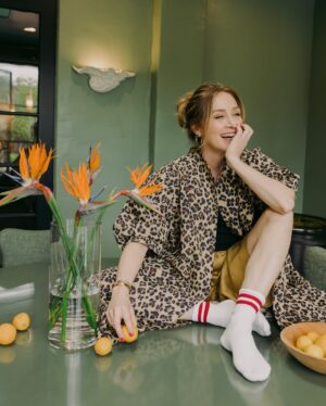 Sasha Alexander Instagram - spotted: leopard is my new neutral. Just add lemons🍋. www. sashaalexander. us