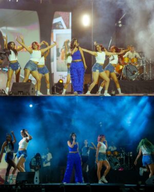 Sejal Kumar Instagram - I’ve been writing songs for a while in my bedroom and I was soooo grateful to be able to perform them on stage do a whole pop star type set with dancers and everything 🌟 to many more in the future! Thanks @socialnationnow 🙌

📸 @dc_photoworks_ 
Top: @zwankeeofficial
Bottom: @_huemn
Styledby: @vailanciaaa 
Style team: @thetrendby_aman