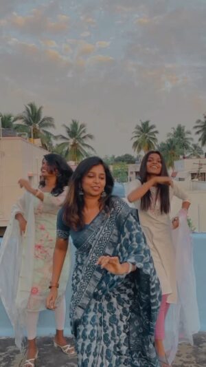 Sharmika Instagram - We girls dress up just for this 😂
Saree from @the.label.i 
@erin_krisalyn @s.h.e.r.i.n.__