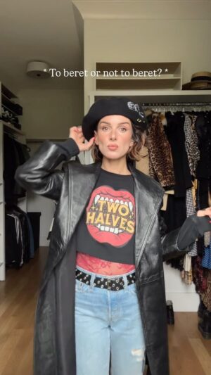 Shenae Grimes-Beech Instagram - My daily question: to beret or not to beret?

P.S:. Only a couple left of our Romance Ain’t Dead berets in stock and we will NOT be re-stocking so you know whatta dooooo