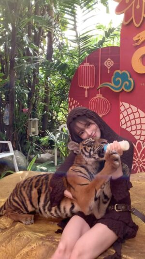 Shin Sae-rom Instagram - 안고 있는 동물은 무엇일까요?
What is the animal you are holding?