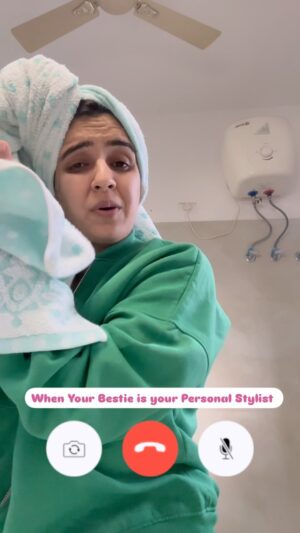 Shirin Sewani Instagram - That mandatory call with her before every function 👯‍♀️

Outfit @jadebyashimaofficial 
Styling Pr @dhanshrimatsharma 

#girls #besties #friends #together #her #reels #reelitfeelit #shirinsewani 

[girls, friends, love, reels, bestie]
