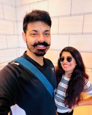 Shrinidhi Padmanaban Instagram - Through thick and thin, all the fights and smiles in between. 4 years of marriage and still can’t imagine life without you. To my favourite person to argue with 🥂🫂 🧿

•Let’s promise to drive each other crazy
•Let’s achieve one goal after the other 
•Let’s stay fit and cute 

Ps. I love you 🫂🩷🧿