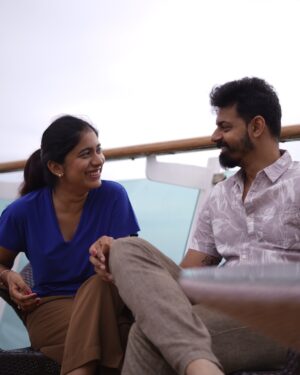 Shrinidhi Padmanaban Instagram - Through thick and thin, all the fights and smiles in between. 4 years of marriage and still can’t imagine life without you. To my favourite person to argue with 🥂🫂 🧿

•Let’s promise to drive each other crazy
•Let’s achieve one goal after the other 
•Let’s stay fit and cute 

Ps. I love you 🫂🩷🧿