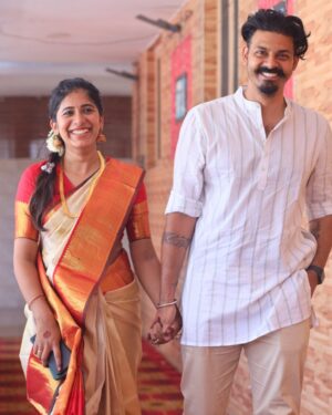 Shrinidhi Padmanaban Instagram - Through thick and thin, all the fights and smiles in between. 4 years of marriage and still can’t imagine life without you. To my favourite person to argue with 🥂🫂 🧿

•Let’s promise to drive each other crazy
•Let’s achieve one goal after the other 
•Let’s stay fit and cute 

Ps. I love you 🫂🩷🧿