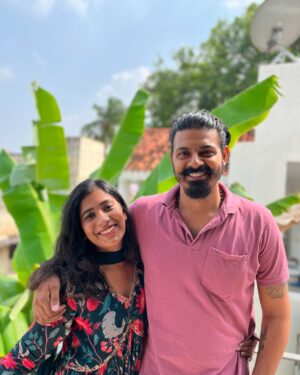 Shrinidhi Padmanaban Instagram - Through thick and thin, all the fights and smiles in between. 4 years of marriage and still can’t imagine life without you. To my favourite person to argue with 🥂🫂 🧿

•Let’s promise to drive each other crazy
•Let’s achieve one goal after the other 
•Let’s stay fit and cute 

Ps. I love you 🫂🩷🧿