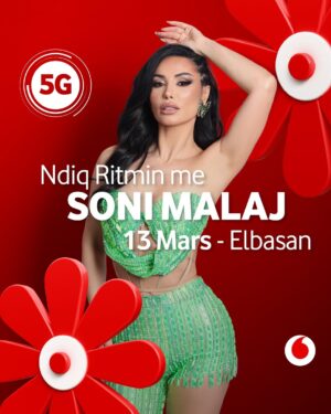 Soni Malaj Instagram - “🎉🎶 Gati për një natë të paharrueshme me @soni_malaj në Elbasan për Ditën e Verës? 🌞🔥 Bashkohu me ne dhe bëhu pjesë e festës më të madhe të vitit! 

#DitaeVerës #Vodafone5G