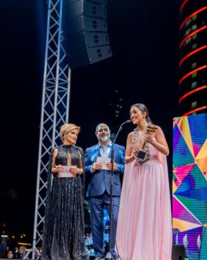 Stephanie Atala Instagram - I had the pleasure to perform live my first two original songs yesterday at @theemigala 
#bentmbareh and #elbekle both have a special place in my heart and I was very happy to share them with a star studded audience full of love and smiles. 
Thank you for loving my songs and my art. ⭐️⚡️
•
Last one is at the afterparty celebrating bentmbareh and making new friends. 🤍
• 
Wearing a magical silver @tonywardcouture dress
Wearing a princess pink @georgeschakraofficial dress 
Styled by @styledbyibra 💖
Makeup by @glambyghaliah 
Hair by @laloge_uae 
•
Photography by @sergeabboud 
@ronyhannaphotography And @kapturise 
•
#stephanieatala #zef #dubai #emigala 
#ستيفاني_عطا_الله #زاف #دبي