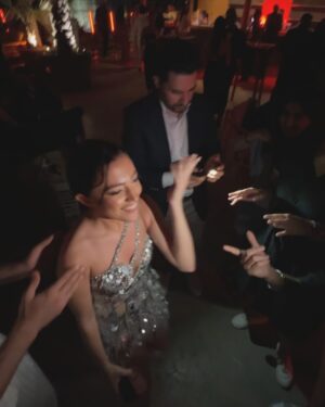 Stephanie Atala Instagram - I had the pleasure to perform live my first two original songs yesterday at @theemigala 
#bentmbareh and #elbekle both have a special place in my heart and I was very happy to share them with a star studded audience full of love and smiles. 
Thank you for loving my songs and my art. ⭐️⚡️
•
Last one is at the afterparty celebrating bentmbareh and making new friends. 🤍
• 
Wearing a magical silver @tonywardcouture dress
Wearing a princess pink @georgeschakraofficial dress 
Styled by @styledbyibra 💖
Makeup by @glambyghaliah 
Hair by @laloge_uae 
•
Photography by @sergeabboud 
@ronyhannaphotography And @kapturise 
•
#stephanieatala #zef #dubai #emigala 
#ستيفاني_عطا_الله #زاف #دبي
